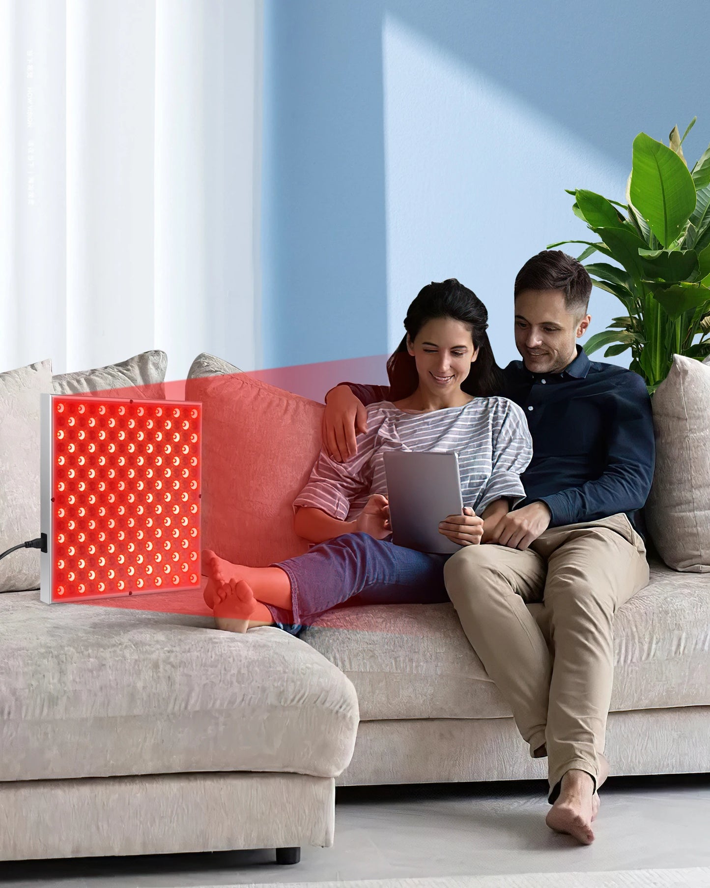 LED Red Light Therapy Panel Lamp for Facial Anti Aging Skin Care Beauty 225 LED Light Body Pain Relief Physical Therapy Tools